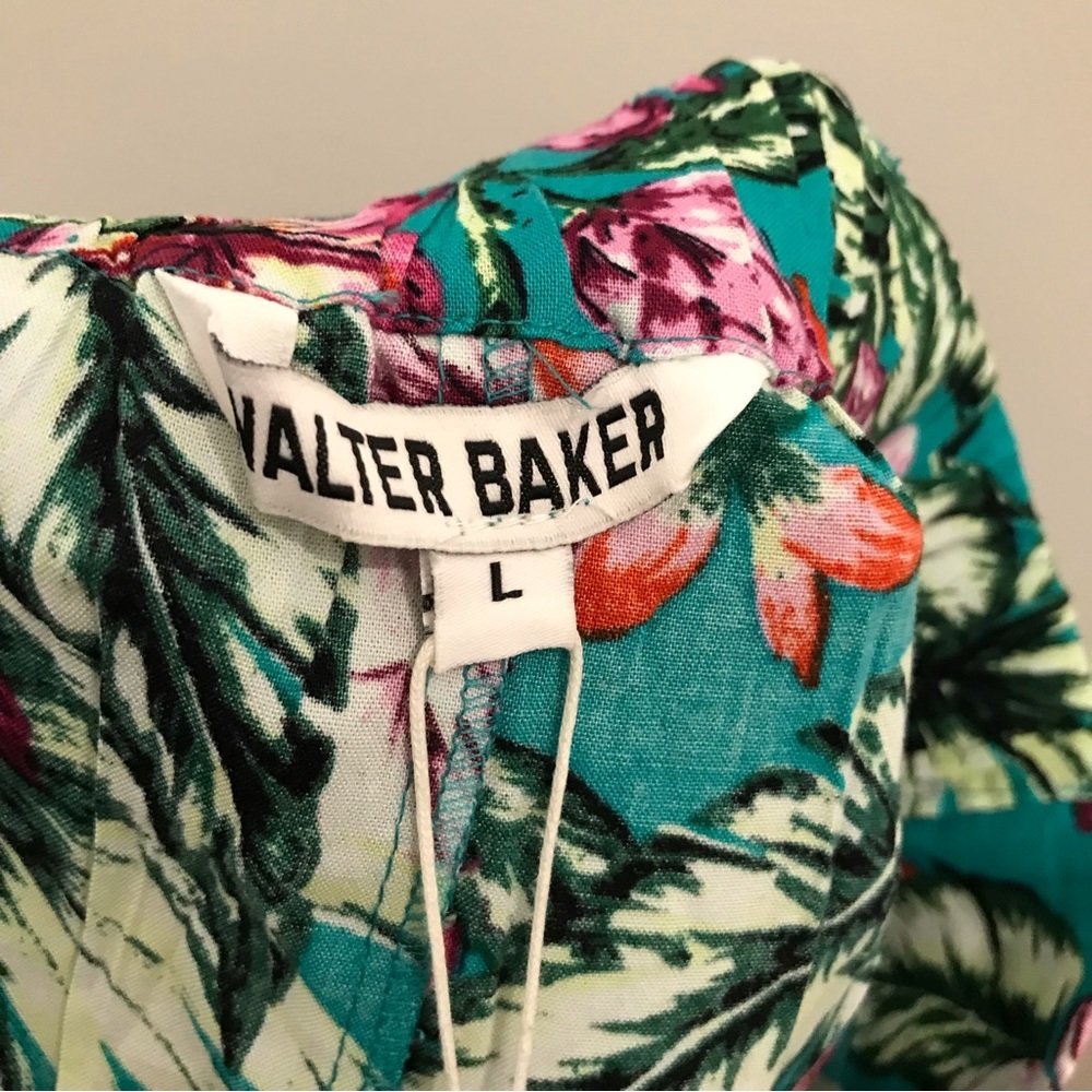 NWT Walter Baker Jasmine Shorts large Amazon Tropic floral green - Picture 10 of 11